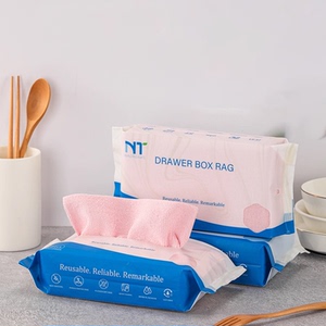 抽取式懒人抹布厨房专用去油污吸水干湿两用去油渍周抛洗碗布袋装