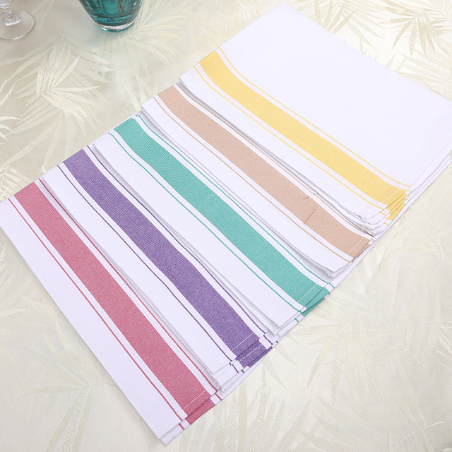 Customized hotel western restaurant bar mat towel pure cotton cup towel mouth cloth napkin cotton cup towel ລາຄາພິເສດ