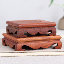 Solid wood square base Teapot Tea set Wooden bracket base Acid branch wood Stone vase Flower pot Buddha Statue base bracket