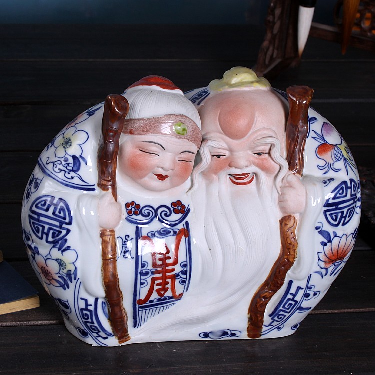 Jingdezhen ceramic wedding gift gift items have a lasting relationship life of male ShouPo creative furnishing articles household act the role ofing is tasted