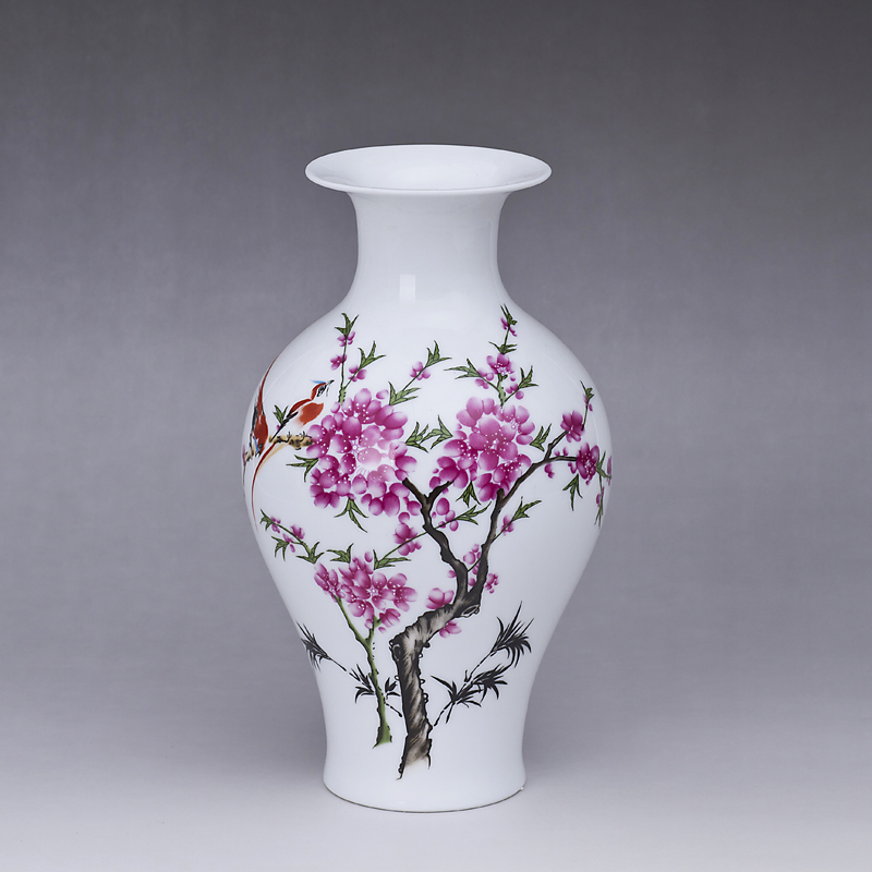 Jingdezhen ceramic vase sitting room place small flower flower implement floret bottle home decoration decoration