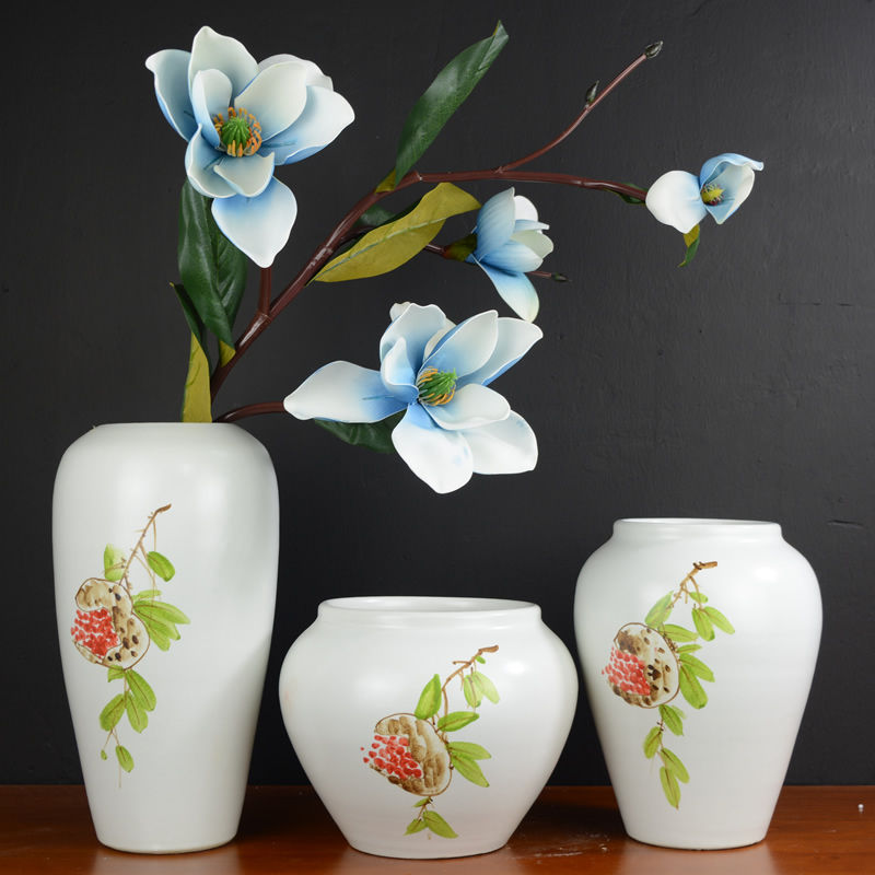 Jingdezhen ceramic vases, new Chinese style furnishing articles dried flowers flower arrangement I and contracted sitting room decoration home decoration