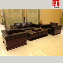 Rentu brand leisure sofa Meeting sofa Leather office sofa Business reception sofa Cowhide sofa