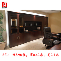 Rentu office furniture Atmospheric file cabinet File cabinet bookcase Thai Teak wood skin Paint bookcase