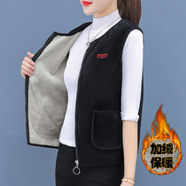Plus velvet padded vest women autumn and winter 2021 new women wear Waistcoat Vest winter warm horse jacket jacket