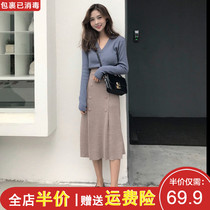 Early spring 2021 new royal sister light cooked wind dress temperament two-piece suit advanced sense of womens wear