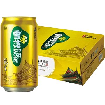 雪花纯生啤酒330ml*24罐