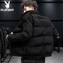 Flowers Playboy cotton clog Men 2022 New Winter Korean version Trend Short Thickened Down Cotton Clothing Jacket Cotton Padded Jacket