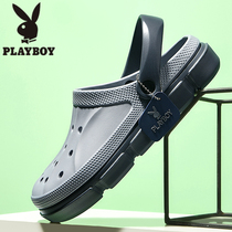 Floral Playboy sandals Mens head Baotou Beach slippers Mens summer outwear Dual-use Sports Tide Driving Dongle Shoes