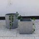 Cement pot square round flower pot seaweed woven folding basket ເຄື່ອງໃຊ້ໃນຄົວເຮືອນ simulated props ຕົບແຕ່ງພືດ