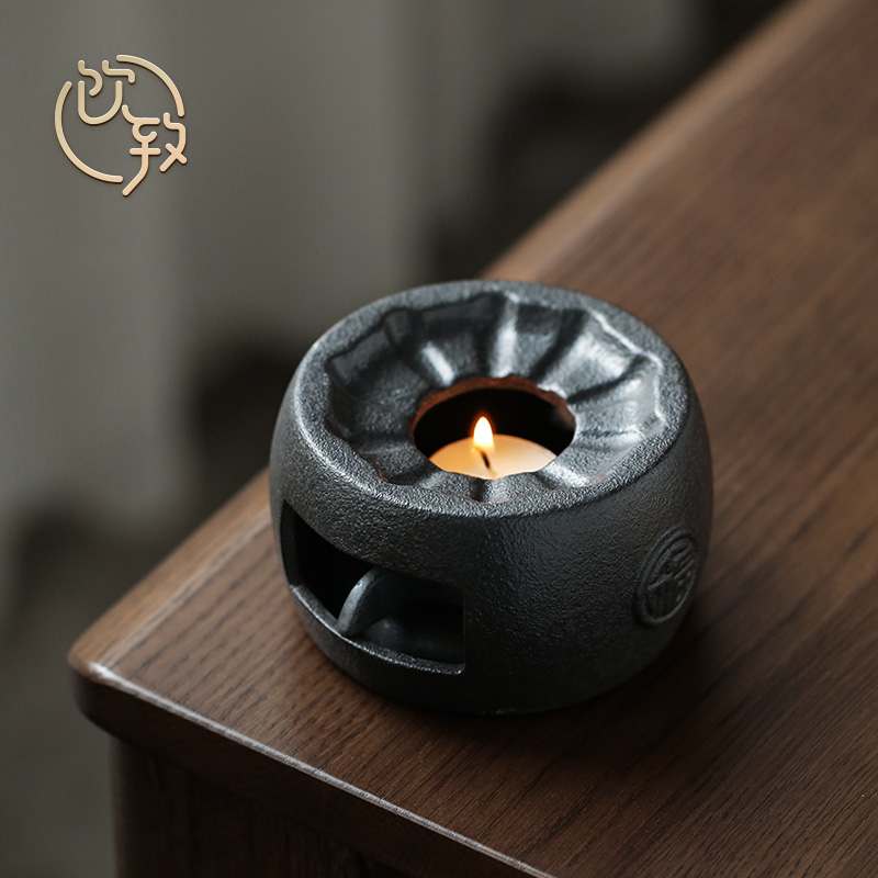 Ultimately responds to the temperature of black tea is the based of household Japanese crude TaoWen tea stove heating insulation base boiled tea, the teapot