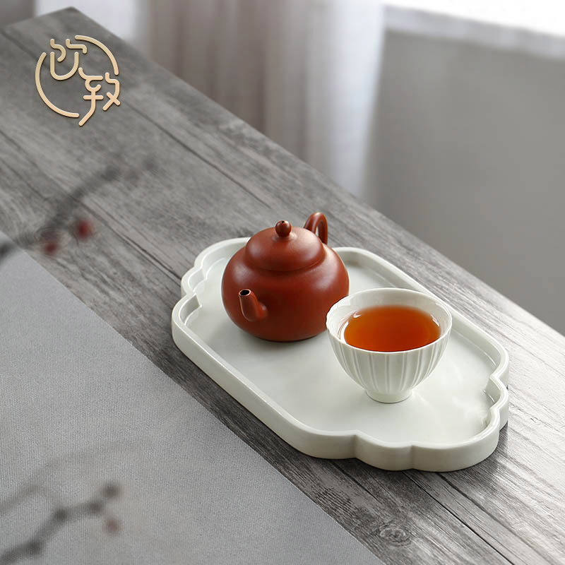 Ultimately responds to secret dry mercifully glaze pot bearing base plate of Japanese zen tea adopt ceramic tea set tea tea tray tea tray