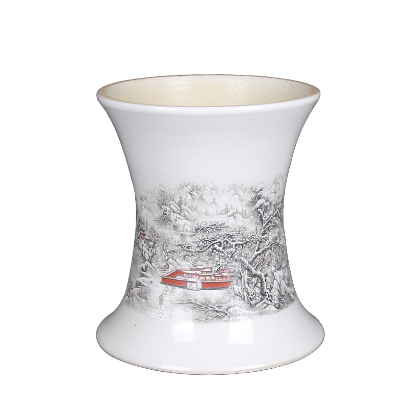 Jingdezhen ceramics pillar landing fish tank large gold fish tank water lily always LianHe flowerpot in successive years