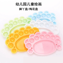 Size No. tone Thrones Pink Pink Paint Pan Children Plum tray Propylene Palette Color White Fine Arts