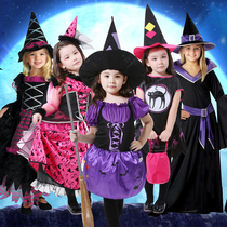 Halloween Children Clothing Witch Clothes Girl Cospaly Show Princess Skirt Devil Witch Vampire Clothes