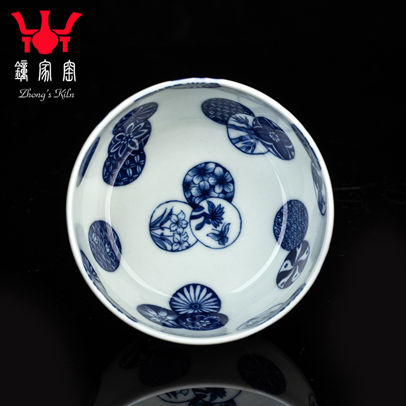 Clock home up jingdezhen porcelain cups maintain both inside and outside the ball flower small single CPU personal kunfu tea special ceramic cup