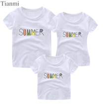 2021 Spring and summer New Cotton T-shirt Parent-Child Wear Half Sleeve Refreshing summer Short Sleeve T-shirt