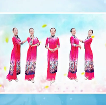 Rain Night Square Dance Clothes You are my beautiful love in this life velvet cheongsam scorching sun fan umbrella performance suit