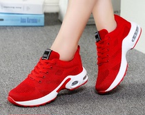 Jimei square dance shoes new summer hollow soft bottom air cushion shoes breathable net shoes running shoes sports casual shoes