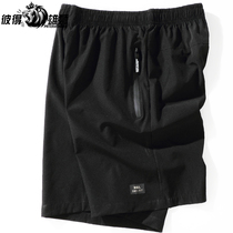 Thin 5-point shorts mens summer sports plus fat plus size shorts mens five casual pants fat fat guy summer