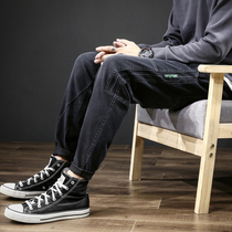 Autumn Tide brand stretch jeans mens straight loose Joker elastic leisure Korean trend autumn and winter long pants