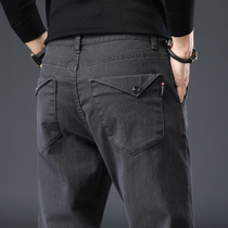 Autumn mens pants 2021 new trend mens casual trousers slim feet Korean trend elastic versatile