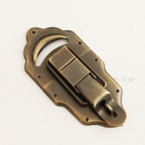 Camphor wooden box copper accessories Chinese antique retro Ming and Qing pure copper box buckle buckle buckle buckle nose lock brand hardware accessories