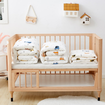 Washed cotton children quilted baby baby autumn and winter kindergarten 120x150cm thickened small quilt cartoon quilt core