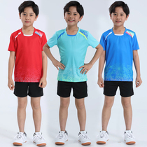 Children Badminton Suit Suit Men Girls Tennis Training Uniform Speed Dry Breathable Table Tennis Sportswear Group Customized