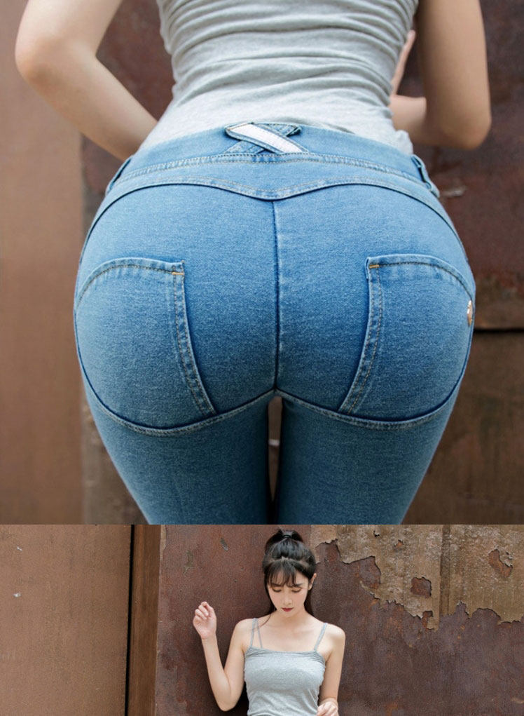 开裆牛仔裤女户外免穿脱开档大人方便情侣野外约会神器隐形拉链