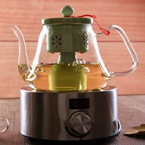 Fire-burning water Glass teapot High temperature tea set Kung Fu steaming teapot Tea maker Steam spray steaming tea maker Household