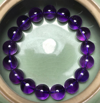 Natural purple crystal bracelet female purple crystal bracelet male simple purple bracelet jewelry couple seven nights gift