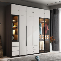 Raffee Bedroom Wardrobe Light Extravaganza PUSH-PULL STORAGE THREE-45-SIX DOORS WARDROBE MODERN MINIMA HOME CLOSET
