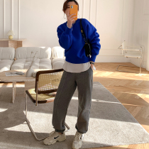 2021 autumn new simple fashionable versatile comfortable loose clothes pants women elastic waist waist toe casual pants women