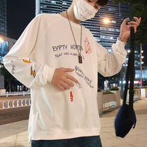 Tide brand Hong Kong wind long sleeve mens T-shirt Korean trend loose ins base shirt autumn clothes sweater mens autumn clothes