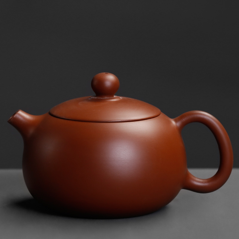 Zhu, violet arenaceous mud ruyi teapot household single pot of kung fu tea brewing a single single pot of small ceramic teapot