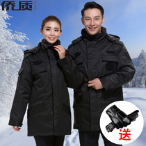 overseas quality winter thickened security clothing cotton coat suit training clothing rain and cold cotton clothing men's security clothing winter clothing