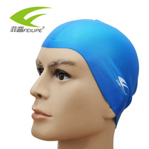 Color swimming cap and large loose swimming cap waterproof pure silicone swimming cap for men and women