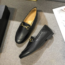Soft soft ~ flat single shoes female Lefu shoes 2023 spring and summer new horse tie and small leather shoes lazy shoes