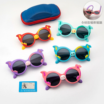 Children sun glasses boy anti-ultraviolet polarized childrens sunglasses cartoon cute tide girl fashion baby glasses