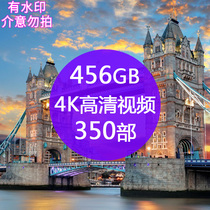 4K four K demonstration film city natural scenery architecture delay aerial photography foreign Korea LED HD video material