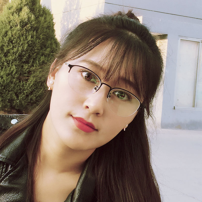 纯钛圆形眼镜框女9911 复古半框近视眼镜框韩版潮男 可配平光镜产品展示图1
