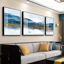 Hanging painting mural behind the sofa Sofa background painting wall painting Living room hanging painting Atmospheric light luxury living room decorative painting