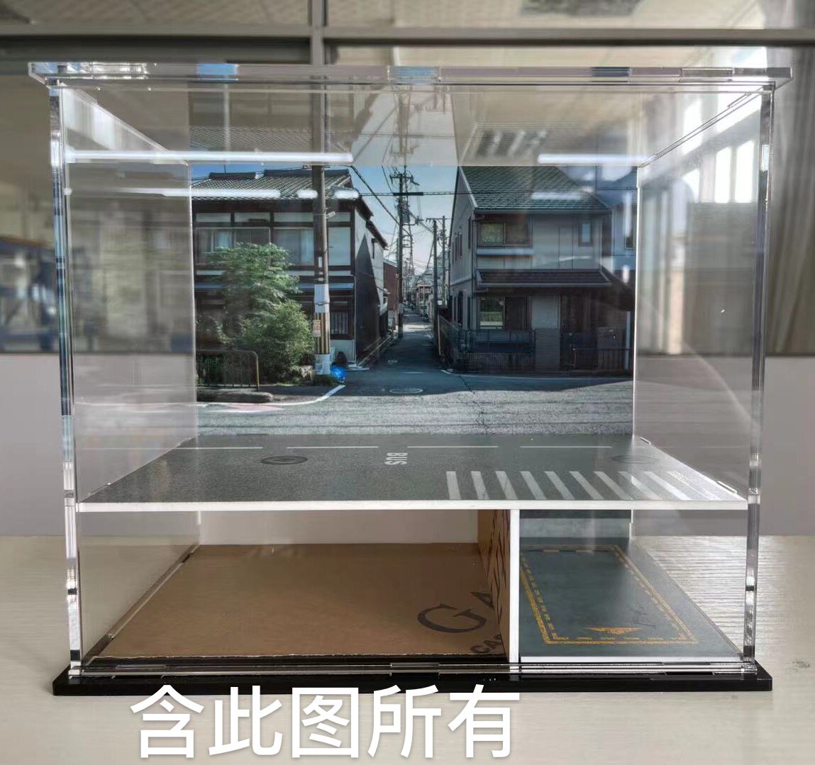 Модель машины 64比例 tlv car snap 05a巴士车站 bus stand亚克力场景展示盒