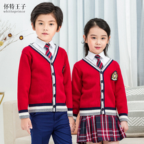 Spring and Autumn Clothes Kindergarten Garden Clothing Childrens Games Opening Ceremony Class Clothes British Style Primary School Uniform Set
