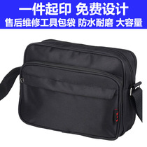 Zhongtong thickened wear-resistant waterproof courier oblique cross shoulder backpack briefcase business kit Oxford cloth courier bag