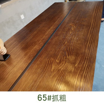 Custom made office furniture workbench Solid wood conference long table Pine wood log whole board Large board partition color board