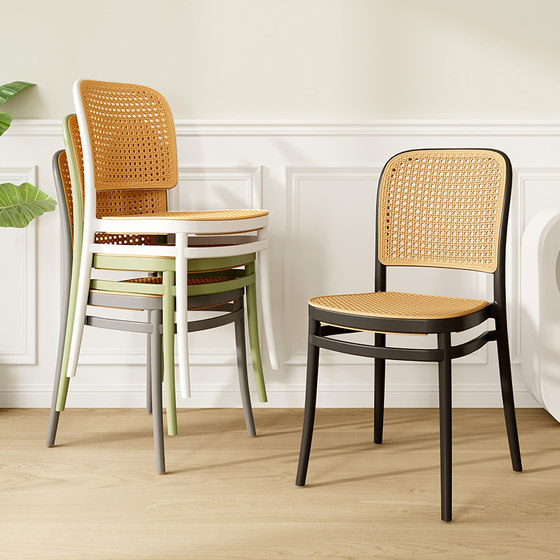 Nordic vine -edged plastic chair outdoor home stack dining chair net red medieval back chair small units and tables and chairs Nordic vine -edged plastic chair outdoor home stack dining chair net red medieval back chair small units and tables and chairs