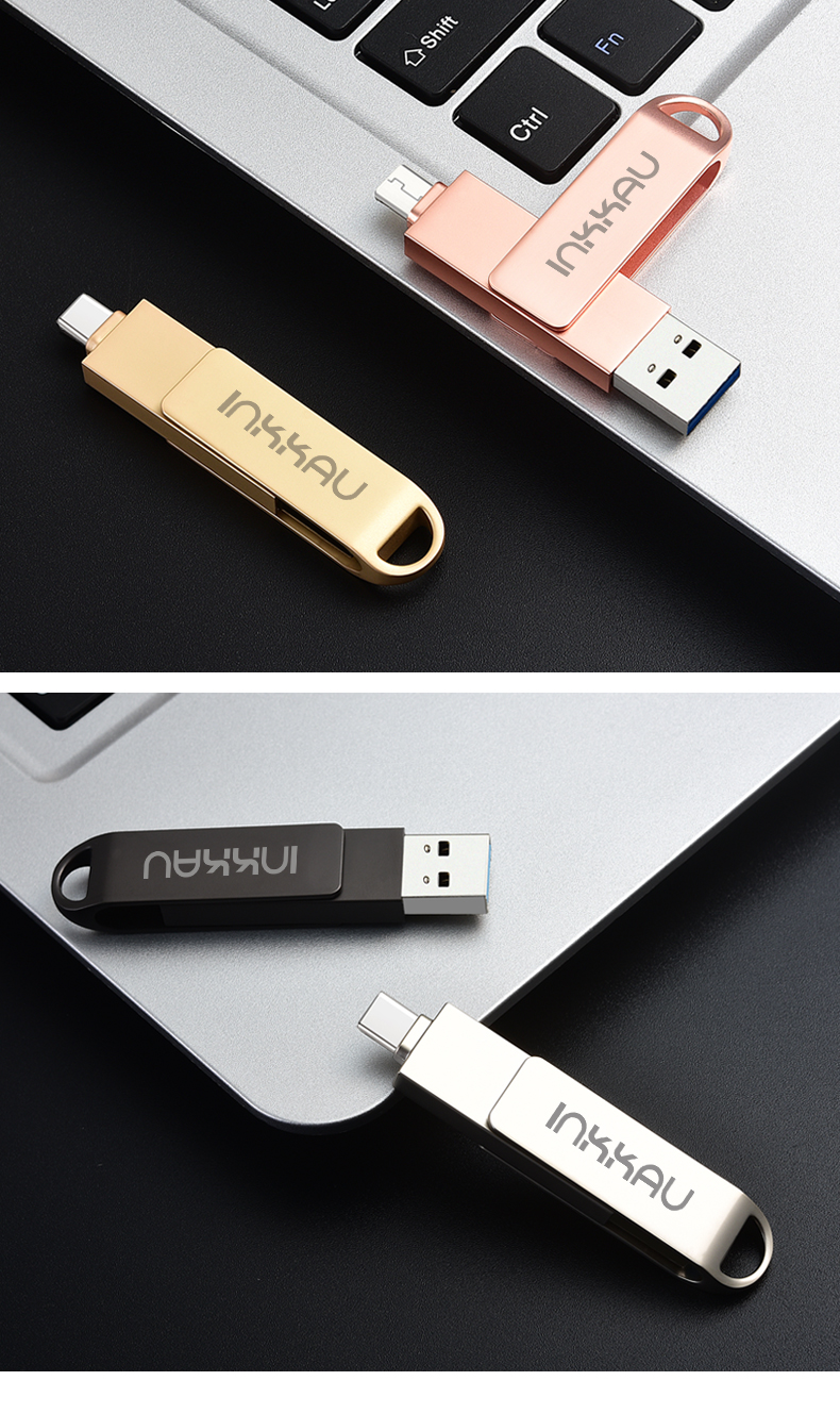 手机u盘两用128g安卓type-c华为p9p10移动外接优盘otg高速usb3.