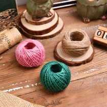 Hemp rope Rope Tied rope Rope decoration line Kindergarten diy thin and thick hand-woven twine original color material